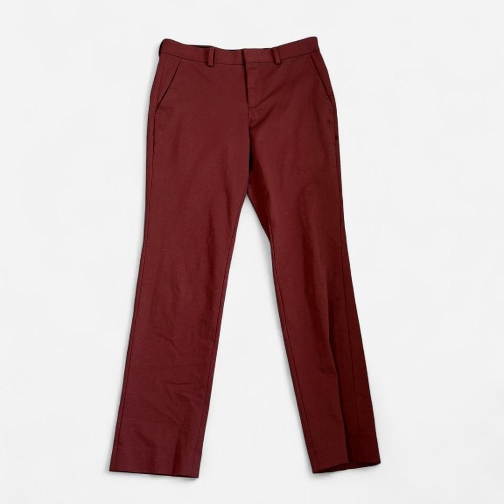 Express Slim Dress Pants Burgundy Mens 29x32